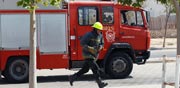 נפילת גראד קטיושה בבאר שבע מכבי אש / צלם : רויטרס